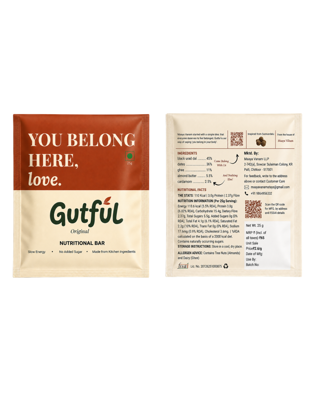 Gutful Original Nutritional Bar
