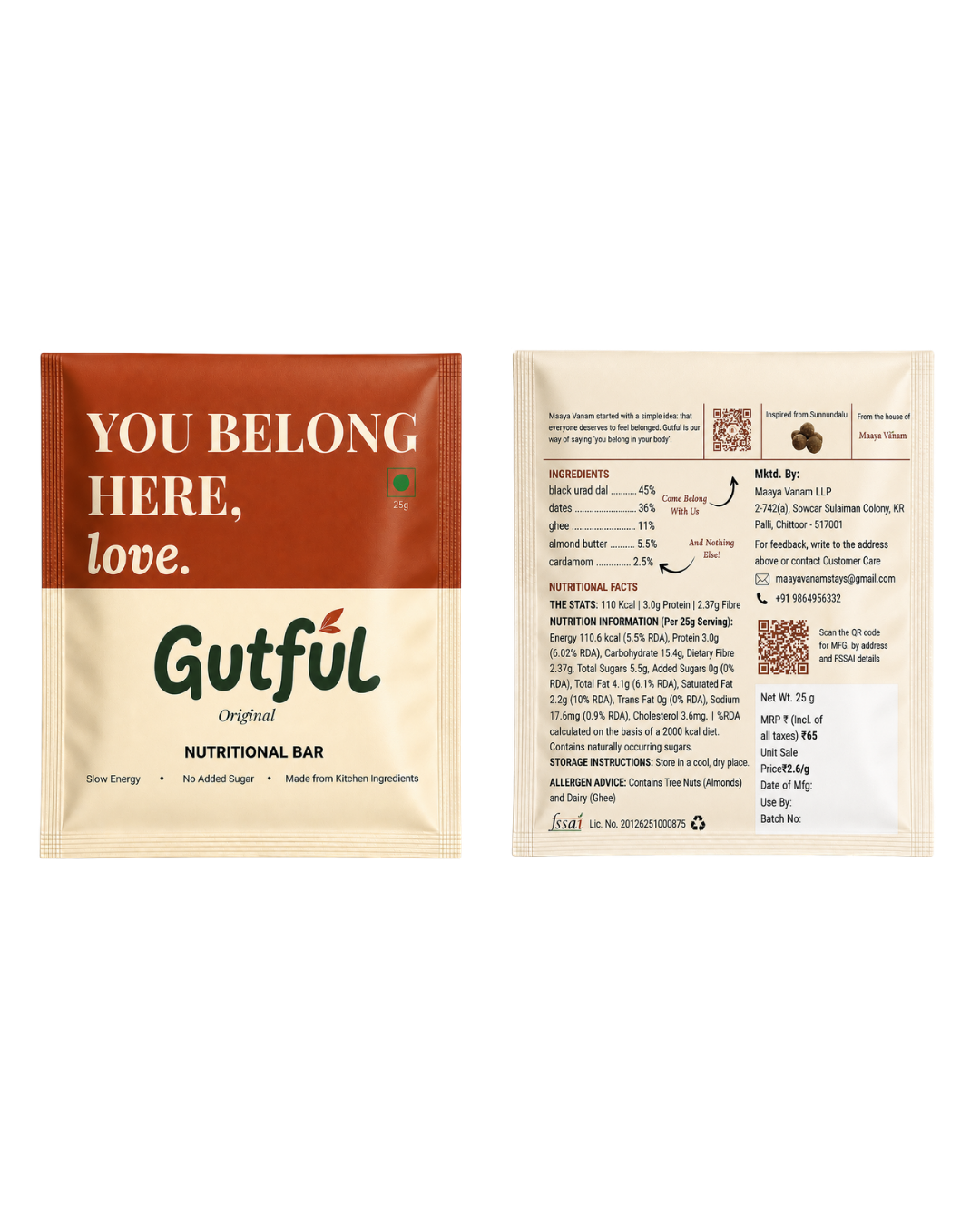 Gutful Original Nutritional Bar